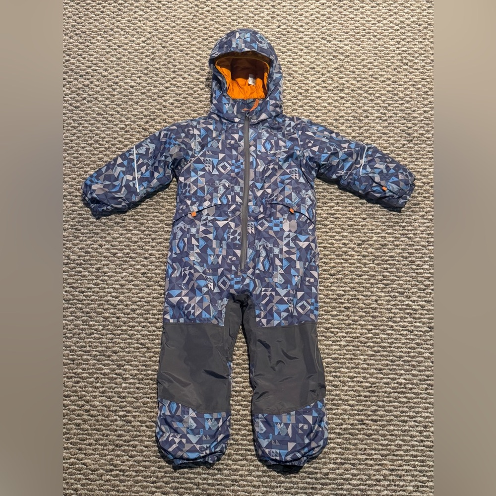 Patagonia Baby Snow Pile One Piece Snow Suit Blue sz 3T 3 Toddler